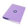 Carpeta antartik a4 forrada 4 anillas 25 mm redondas color lavanda