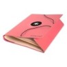 Carpeta antartik clasificadora a4 12 departamentos goma carton forrado color coral