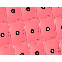 Carpeta antartik clasificadora a4 12 departamentos goma carton forrado color coral