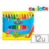 Rotulador carioca jumbo punta gruesa estuche de 12 colores surtidos