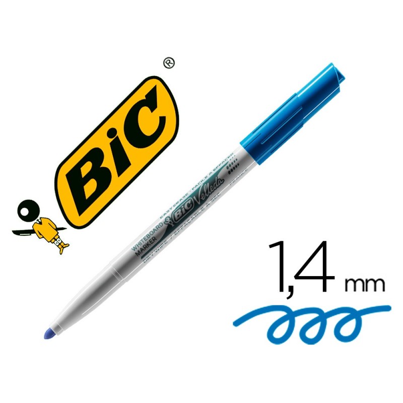 Rotulador bic velleda para pizarra azul punta redonda 1,4 mm Rotulador bic velleda para pizarra azul punta redonda 1,4 mm