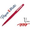 Rotulador paper mate flair original punta fibra rojo