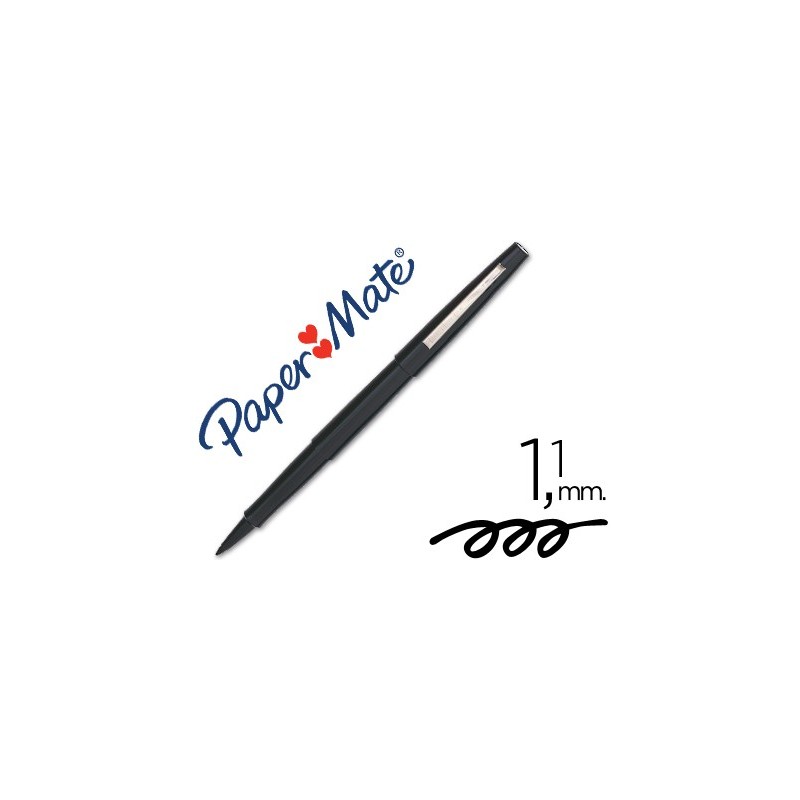 Rotulador paper mate flair original punta fibra negro