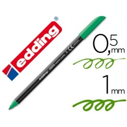 Rotulador edding punta fibra 1200 verde n.4 punta redonda 0.5 mm