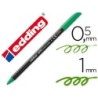 Rotulador edding punta fibra 1200 verde n.4 punta redonda 0.5 mm