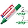 Rotulador edding marcador permanente 500 verde punta biselada 7 mm