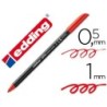 Rotulador edding punta fibra 1200 rojo n.2 punta redonda 0.5 mm