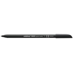 Rotulador edding punta fibra 1200 negro n.1 punta redonda 0.5 mm