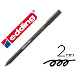 Rotulador edding punta fibra 1300 negro punta redonda 2 mm