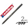 Rotulador edding punta fibra 1300 negro punta redonda 2 mm