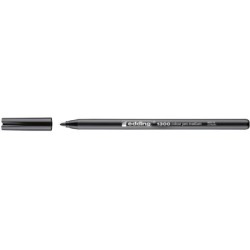 Rotulador edding punta fibra 1300 negro punta redonda 2 mm