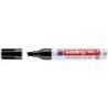 Rotulador edding marcador permanente 1 negro punta biselada 5 mm recargable