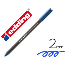 Rotulador edding punta fibra 1300 azul punta redonda 2 mm