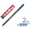 Rotulador edding punta fibra 1300 azul punta redonda 2 mm