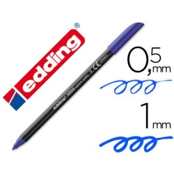 Rotulador edding punta fibra 1200 azul n.3 punta redonda 0.5 mm