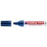 Rotulador edding marcador permanente 500 azul punta biselada 7 mm recargable