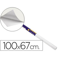 Pizarra blanca clipper adhesiva rollo 100x67,5 cm