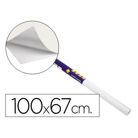 Pizarra blanca clipper adhesiva rollo 100x67,5 cm