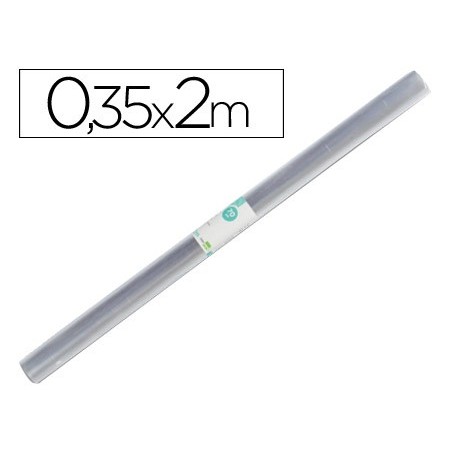 Rollo plastico forralibros 0,35x2 mt liderpapel
