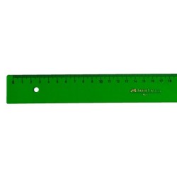 Regla faber castell 50 cm plastico verde