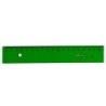Regla faber castell 15 cm plastico verde