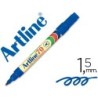Rotulador artline marcador permanente ek-70 azul punta redonda 1.5 mm papel metal y cristal