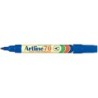 Rotulador artline marcador permanente ek-70 azul punta redonda 1.5 mm papel metal y cristal