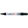 Rotulador artline marcador permanente ek-90 negro punta biselada 5 mm papel metal y cristal
