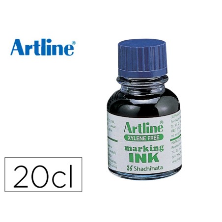 Tinta rotulador artline esk-20 azul bote 20 cc sin xileno