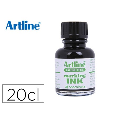 Tinta rotulador artline esk-20 negro bote 20 cc sin xileno