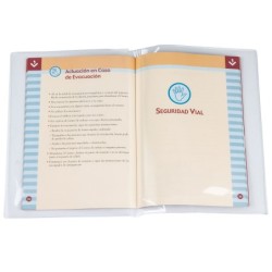 Funda portadocumento cuarto doble 180 micras pvc transparente 220x350mm