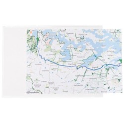 Funda portacarnet q-connect cuarto 140 micras pvc transparente 220x170mm