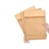 Sobre liderpapel bolsa fuelle kraft 280x365x30mm solapa tirade silicona papel 120 gr caja de 50 unidades