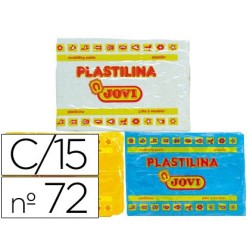 Plastilina jovi 72 tamaño grande caja de 15 unidades colores surtidos