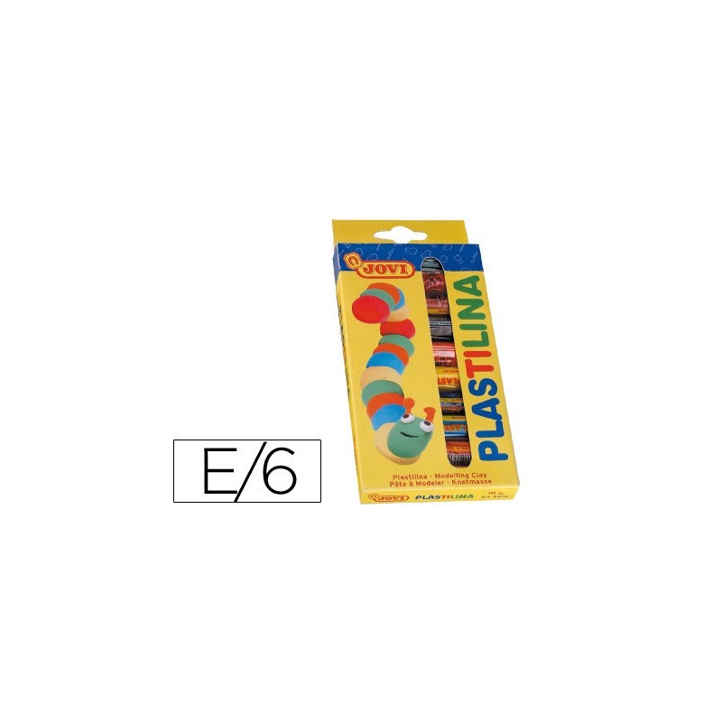 Plastilina jovi estuche de 10 barras colores surtidos