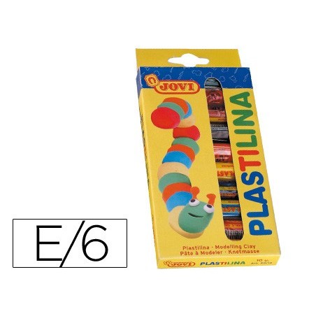 Plastilina jovi estuche de 10 barras colores surtidos