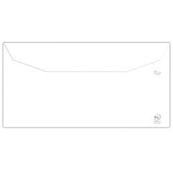 Sobre liderpapel blanco 115x225 mm solapa engomada papel offset 80 gr caja de 500 unidades