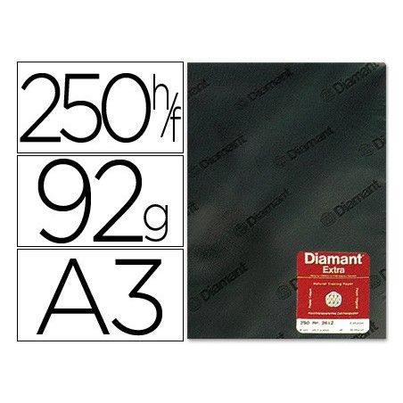 Papel vegetal diamant din a3 92 gr hoja