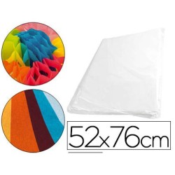 Papel seda 52x76 cm 18 gr blanco paquete de 500 hojas
