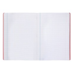 Libreta liderpapel 360 tapa de plastico a4 48 hojas 90g/m2 cuadro 3 mm con margen colores surtidos