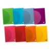 Libreta liderpapel 360 tapa de plastico a4 48 hojas 90g/m2 pauta 4 3,5mm con margen colores surtidos