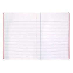 Libreta liderpapel 360 tapa de plastico a5 48 hojas 90g/m2 horizontal con margen colores surtidos