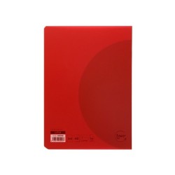 Libreta liderpapel 360 tapa de plastico a4 48 hojas 90g/m2 pauta 4 3,5mm con margen colores surtidos