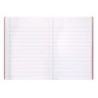 Libreta liderpapel 360 tapa de plastico a4 48 hojas 90g/m2 pauta 4 3,5mm con margen colores surtidos