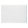 Libreta liderpapel 360 tapa de plastico a4 48 hojas 90g/m2 pauta 5 2,5mm con margen colores surtidos