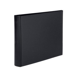 Carpeta multifin alfa 3002-g 11 anillas 40 mm plastico cuarto negro