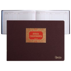 Libro miquelrius n.42 folio apaisado 100 hojas entrada de correspondencia