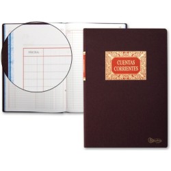 Libro miquelrius folio 100 hojas cuentas corrientes debe haber y saldo