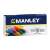 Lapices cera manley caja de 10 colores surtidos