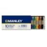 Lapices cera manley caja de 10 colores surtidos
